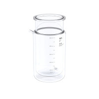 HA.gv.dw.5 Glass vessel, double-wall, for 5 l