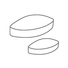 Магнітний якорь IKAFLON 25 ellipse (5 шт.)