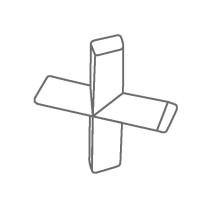 IKAFLON 25 cross (5 pcs.)